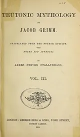Cover of Teutonic mythology