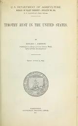 Cover of Timothy rust in the United States
