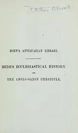 Cover of The Venerable Bede's Ecclesiastical history of England