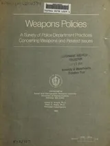 Cover of Weapons policies