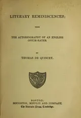 Cover of The works of Thomas de Quincey