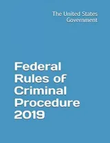 Cover of Federal Rules of Criminal Procedure 2019