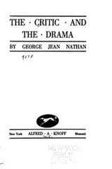 Cover of The Critic and the Drama