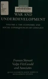 Cover of War and underdevelopment