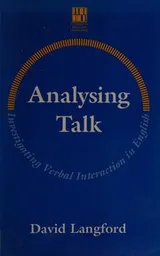 Cover of Analysing Talk (Studies in English Language)