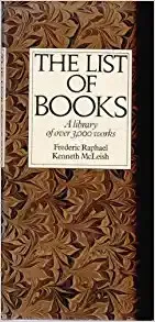 Cover of List of Books