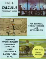 Cover of Brief calculus for business, social sciences, and life sciences