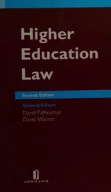 Cover of Higher education law