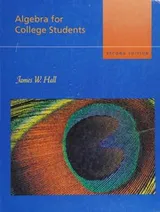 Cover of Algebra for college students