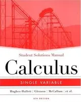 Cover of Student solutions manual to accompany Calculus