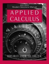 Cover of Applied Calculus, Student Solutions Manual