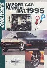 Cover of Chilton's import car repair manual, 1987-1991