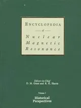 Cover of Encyclopedia of Nuclear Magnetic Resonance, Volume 1