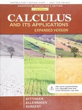 Cover of Calculus and Its Applications, Expanded Version