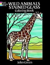Cover of Wild Animals Stained Glass Coloring Book