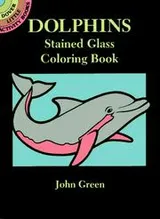 Cover of Dolphins Stained Glass Coloring Book