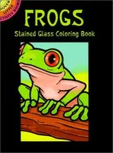 Cover of Frogs Stained Glass Coloring Book
