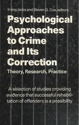 Cover of Psychological approaches to crime and its correction