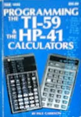 Cover of Programming the TI-59 & the HP-41 calculators