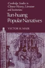 Cover of Tun-huang Popular Narratives