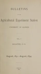 Cover of Experiments with wheat, 1890-91