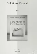 Cover of Solutions Manual to Accompany Essentials of Investments