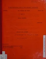Cover of Reasons for judgement of the Honourable Mr. Justice W.G. Morrow, in the Territorial Court of the Northwest Territories