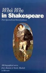 Cover of Who's who in Shakespeare