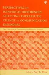Cover of Perspectives on individual differences affecting therapeutic change in communication disorders