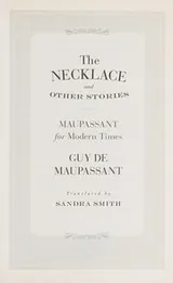 Cover of The necklace and other stories