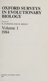 Cover of Oxford surveys in evolutionary biology