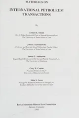 Cover of Materials on international petroleum transactions