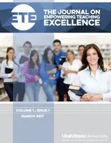 Cover of Journal on Empowering Teaching Excellence, Spring 2017