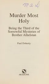 Cover of Murder most holy