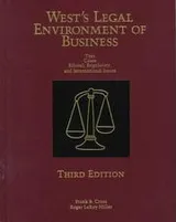 Cover of West's legal environment of business