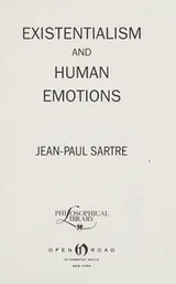 Cover of Existentialism and human emotions