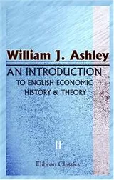 Cover of An Introduction to English Economic History and Theory