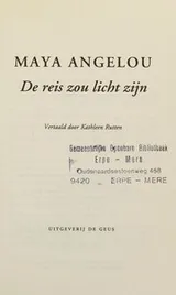 Cover of De reis zou licht zijn