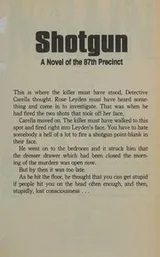 Cover of Shotgun (87th Precinct Mystery)