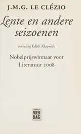 Cover of Lente en andere seizoenen