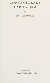 Cover of Contemporary capitalism