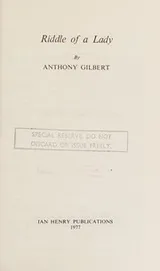 Cover of Riddle of a lady