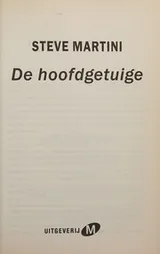 Cover of De hoofdgetuige