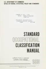 Cover of Standard occupational classification manual