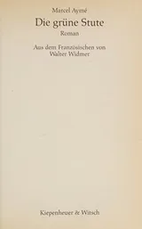 Cover of Die grüne Stute