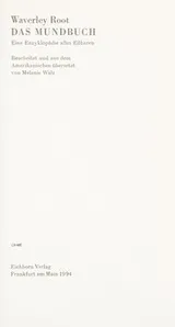 Cover of Das Mundbuch