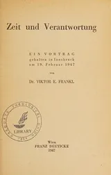 Cover of Zeit und Verantwortung