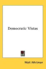 Cover of Democratic vistas