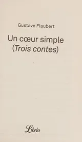 Cover of Un coeur simple