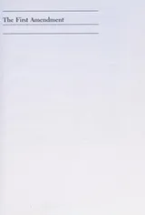 Cover of First Amendment